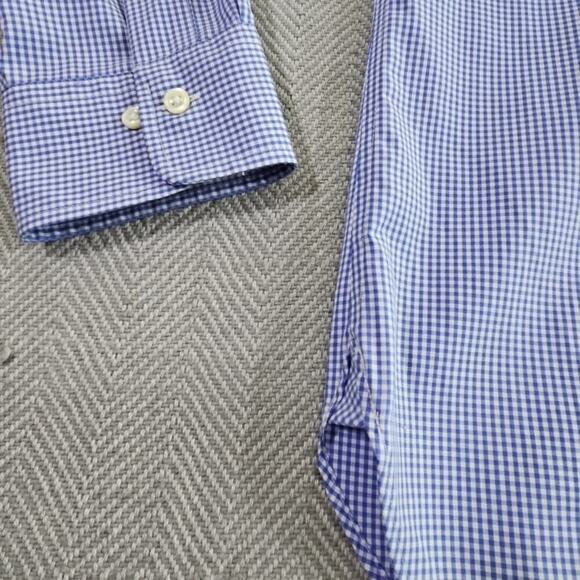 Ralph Lauren Button Down Shirt Men's 16 1/2 34/35 Classic Fit Quiet Luxury Blue - Picture 10 of 16
